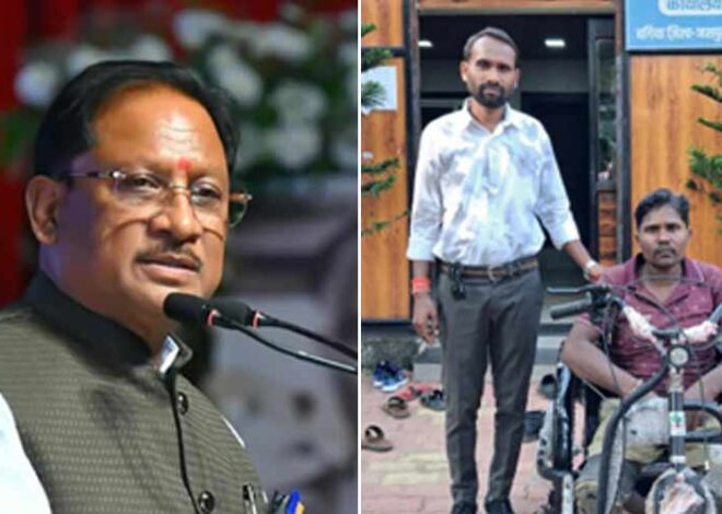 रायपुर : मुख्यमंत्री कैंप कार्यालय में आवेदन देते ही दिव्यांग बिंदे राम को मिली बैटरी चालित ट्राईसाइकिल